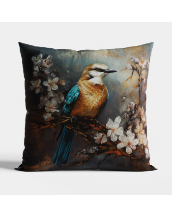 Dwustronna, dekoracyjna poszewka welwetowa Atos w rozmiarze 40x40 cm, kolor petrol