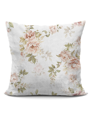 Poszewka dekoracyjna welwetowa z dwustronnym nadrukiem, rozmiar 40x40 cm, Valeria