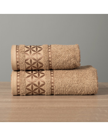 Karmelowy ręcznik bawełniany Paola