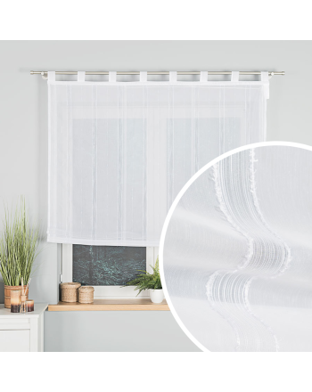 Roleta rzymska gotowa na karnisz ze sznurkiem, kolor biały rozmiar 160x140 cm