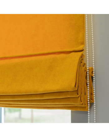 Nowoczesna roleta rzymska Milas odcienie żółtego - szyta na wymiar