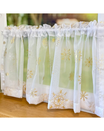 Zazdrostka świąteczna gotowa kolor biały ze złotym nadrukiem kilka rozmiarów Śnieżka