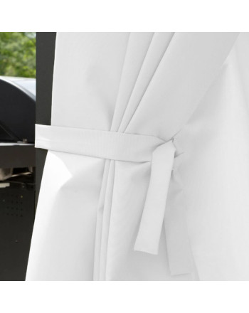 Szarfa dekoracyjna do zasłon tarasowych, rozmiar 5x140 cm, kolor biały