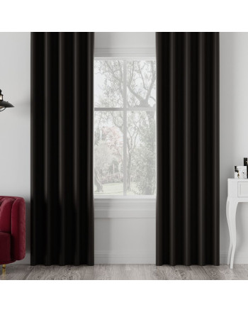 "Elegancka zasłona zaciemniająca w odcieniu chłodnego brązu"