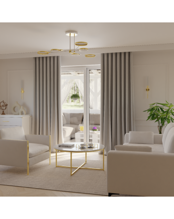 Zasłona zaciemniająca do salonu 100% blackout na taśmie, kolor jasny beżowy - szyta na wymiar