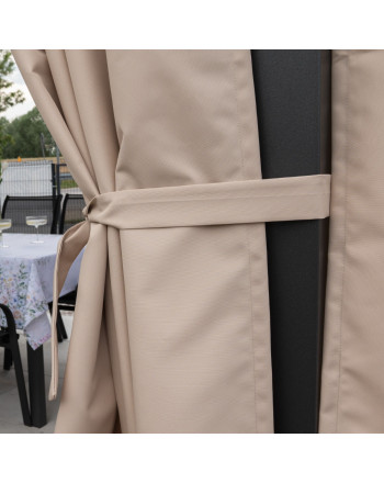 Szarfa dekoracyjna do zasłon tarasowych 5x140 cm, kolor nude