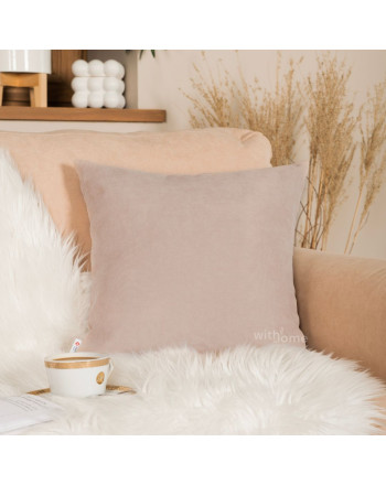 Ciemnobeżowa poszewka na poduszkę Milas