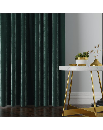 Zasłona welwetowa szmaragdowa na taśmie Velvi