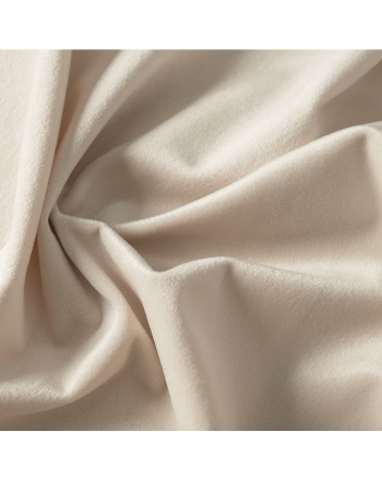 Welwetowy materiał na zasłony, kolor kaszmirowy kremowy, wysokość 300 cm, Velvi - sprzedawany na metry