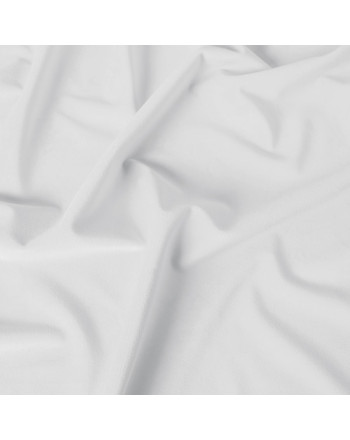 Welwetowy materiał na zasłony, kolor biały, wysokość 300 cm, Velvi - oferowany w metrażu