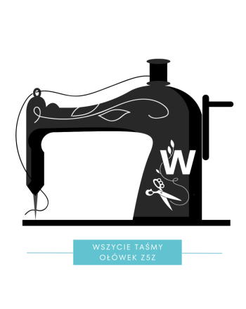 Usługa wszywania taśmy marszczącej 1:2 typu ołówek do firan i zasłon, cena za 1 mb