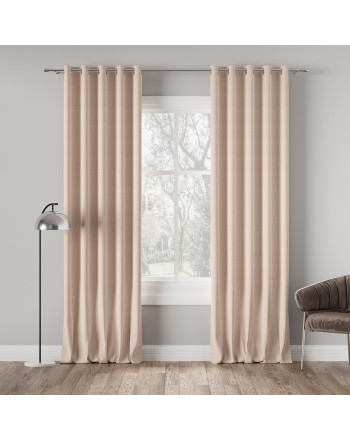 Nowoczesna zasłona Milas na przelotkach, kolor beżowy
