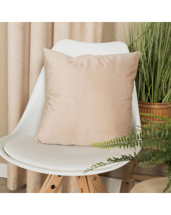 Poszewka welwetowa kolor jasny beżowy Velvi