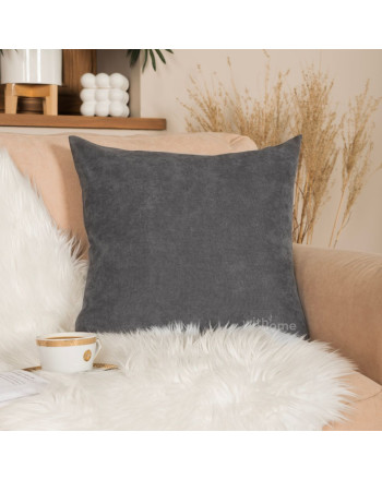 Poszewka na poduszkę Milas, kolor ciemny szary