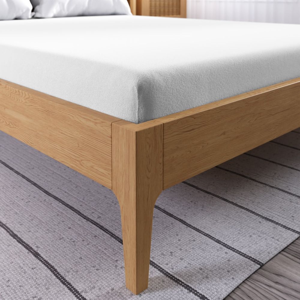 Białe prześcieradło frotte Dreamy Premium, rozmiar 90x200cm
