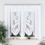 MELANIA Firanka żakardowa gotowa, szerokość 300 x wysokość 160cm, kolor 001 biały