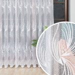 Firanka żakardowa ze wzorem po całości, kolor biały, wysokość 250 cm, Nika - sprzedawana na metry