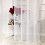 Firana do salonu na przelotkach Orena z ozdobnym plisem rozmiar 140x250 cm