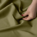 Miękka tkanina wodoodporna na obrusy lub zasłony, kolor oliwkowy,  wysokość 300 cm, Lotus - sprzedawana na metry