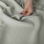 Miękka tkanina wodoodporna na obrusy lub zasłony, kolor szary, wysokość 300 cm, Lotus - sprzedawana na metry