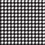 Tkanina zasłonowa zaciemniająca typu blackout Petit, szerokość 145 cm, z biało-czarnym nadrukiem - sprzedawana na metry