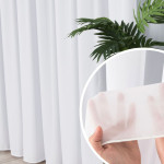 Firana woalowa silk z ołowianką, kolor mlecznobiały, SILK00, wysokość 280 cm - sprzedawana na metry