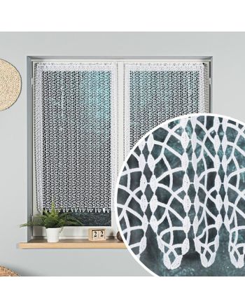 Biała zazdrostka panelowa z gipiury, wysokość 120 cm, 002205 - sprzedawana na metry 