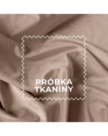 Próbka tkaniny VELVET kolor 009 kawa z mlekiem
