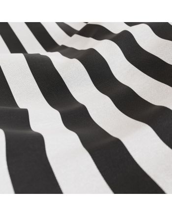 Tkanina zasłonowa bawełniana, wodoodporna, kolor czarno-biały, szerokość 180 cm, Aslan - sprzedawana na metry