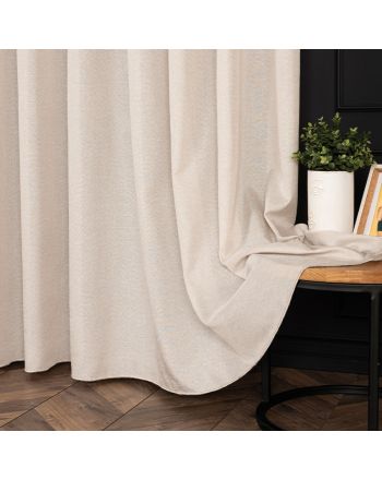 PREMIUM ALLURE Firanka zakończona ołowianką, wysokość 300 cm, kolor beżowy - sprzedawana na metry