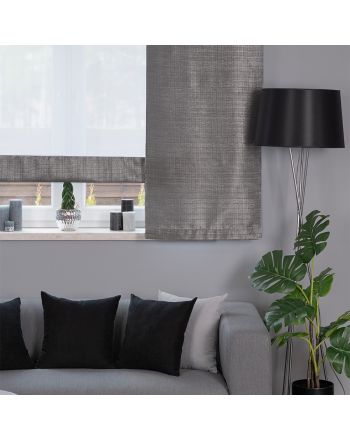 Komplet 2 szt. szarych paneli zasłonowych ze srebrnym zdobieniem, rozmiar 60x160 cm