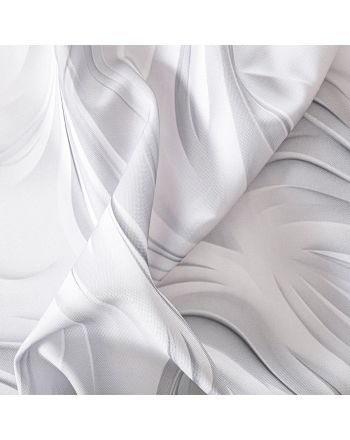 Wodoodporny materiał na obrusy lub zasłony, drukowany  w odcieniu szarości z delikatnym efektem 3D, szerokość 160 cm,  Calm - sprzedawany na metry