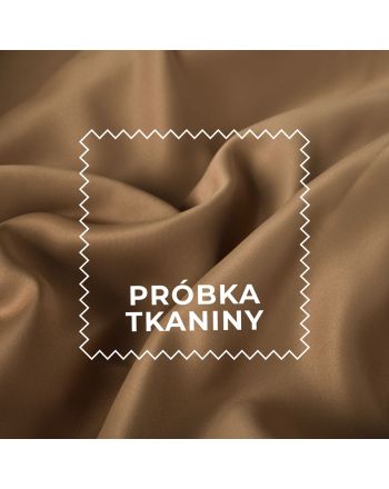 Próbka tkaniny zaciemniającej 85% TD0015 typu blackout kolor 053 ciemny camelowy