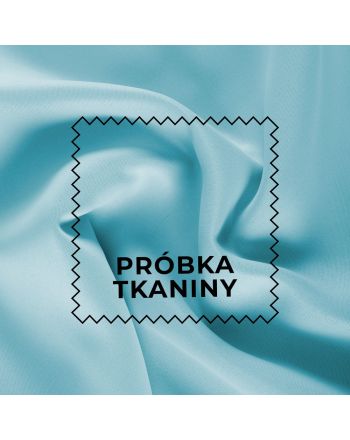 Próbka tkaniny DONA typu blackout kolor 312 błękitny niebieski