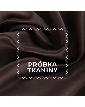 Próbka tkaniny DONA typu blackout kolor 322 ciemny brązowy