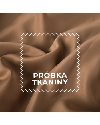 Próbka tkaniny DONA typu blackout kolor 806 jasny ciepły brązowy