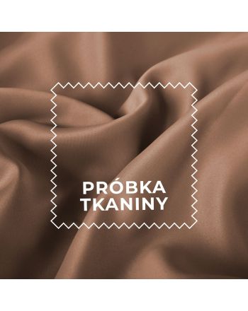 Próbka tkaniny DONA typu blackout kolor 807 ciepły brązowy