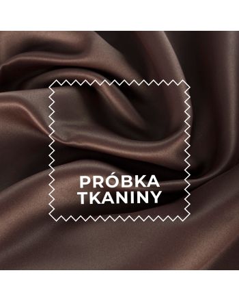 Próbka tkaniny DONA typu blackout kolor 839 ciemny ciepły brązowy