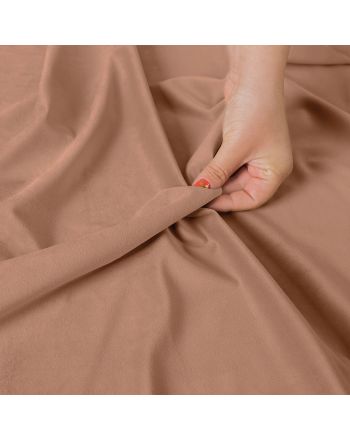 PREMIUM ALLURE Ekskluzywna tkanina zasłonowa na metry Velvet, wysokość 280 cm, kolor kremowy  