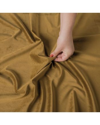 PREMIUM ALLURE Ekskluzywna tkanina zasłonowa na metry Velvet, wysokość 280 cm, kolor khaki