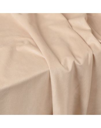 Jasnobeżowa zasłona welwetowa na metry, wysokość 300 cm, elegancka dekoracja okna