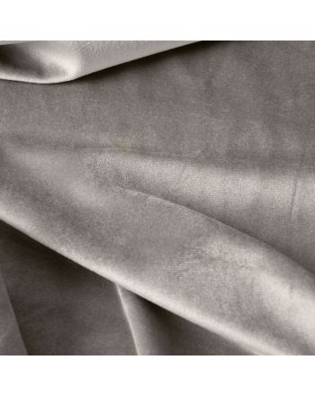 Welwetowy materiał na zasłony w kolorze jasnoszarym, wysokość 300 cm, Velvi - sprzedawana na metry