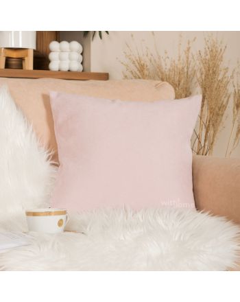 Pastelowo-różowa poszewka na poduszkę Milas