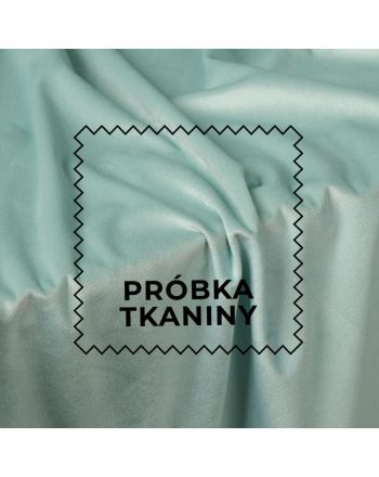 Próbka tkaniny welwet kolor miętowy Velvi