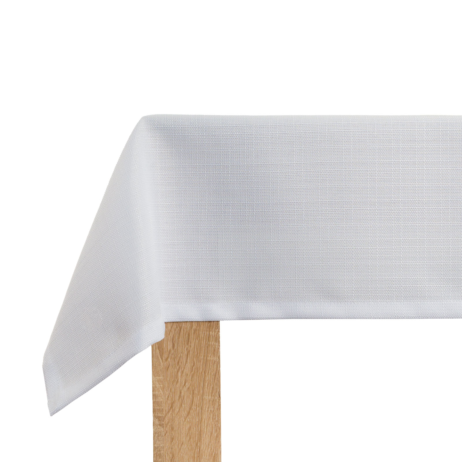 Biała tkanina wodoodporna na metry Natalia – Materiał na obrusy 165 cm | 240 GSM