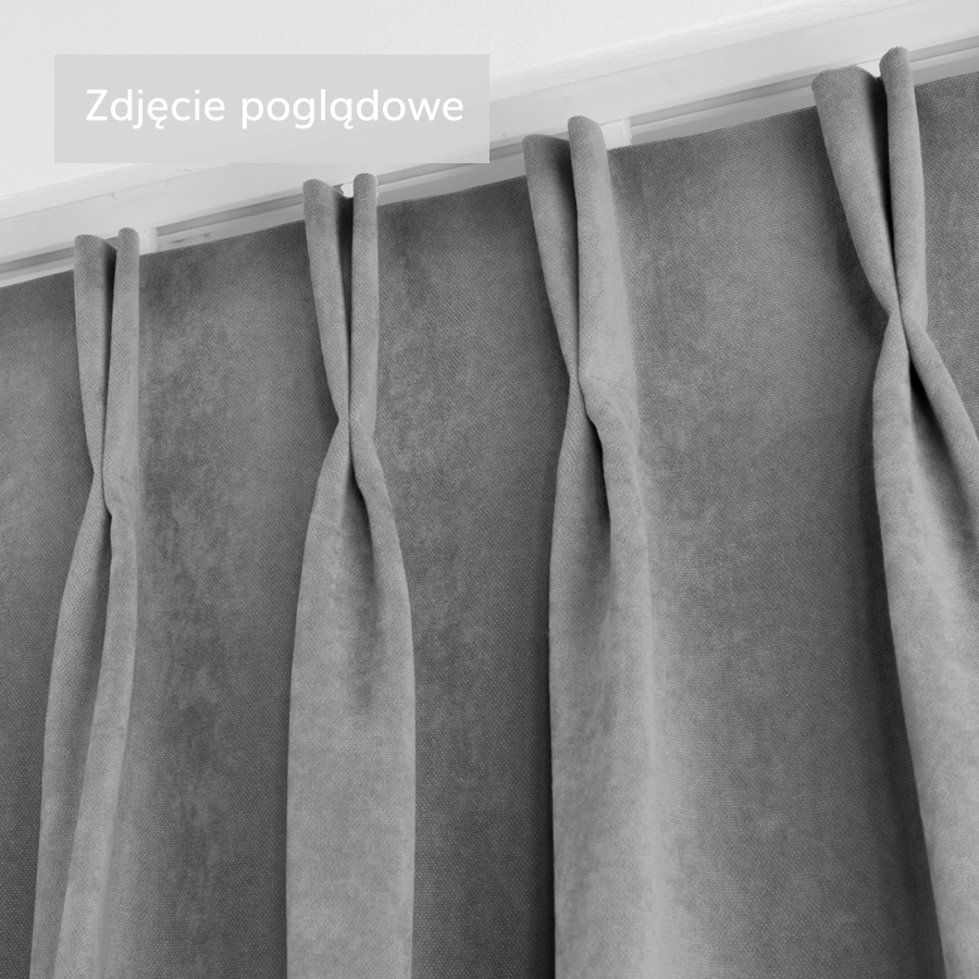 Nowoczesna zasłona Milas na fleksach kolor limonkowy