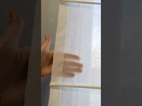 Roleta rzymska o strukturze lnu, kolor śmietankowy, szerokość do 180 cm - szyta na wymiar