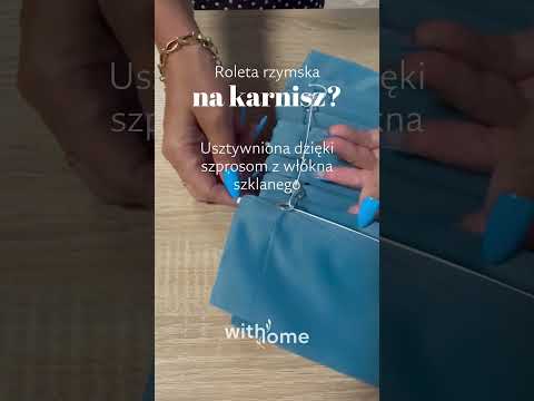 Roleta rzymska zaciemniająca na karnisz na sznurek, kolor butelkowy zielony - szyta na wymiar