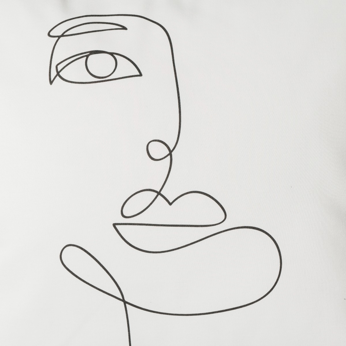 Poszewka bawełniana na poduszkę, rozmiar 40x40 cm, line art Faline