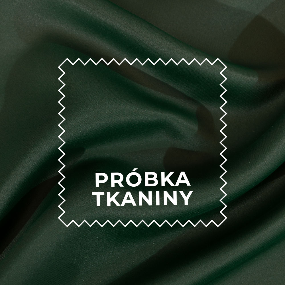 Roleta rzymska do salonu lub kuchni, 85% zaciemniająca kolor zielony butelkowy - szyta na wymiar